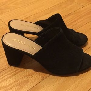 Black suede mules BCBGeneration Size 6.5